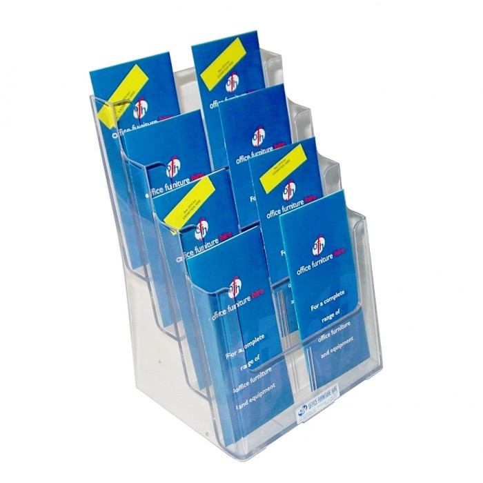 B3003 - Brochure Holder - 4 x A4 Acrylic Pockets