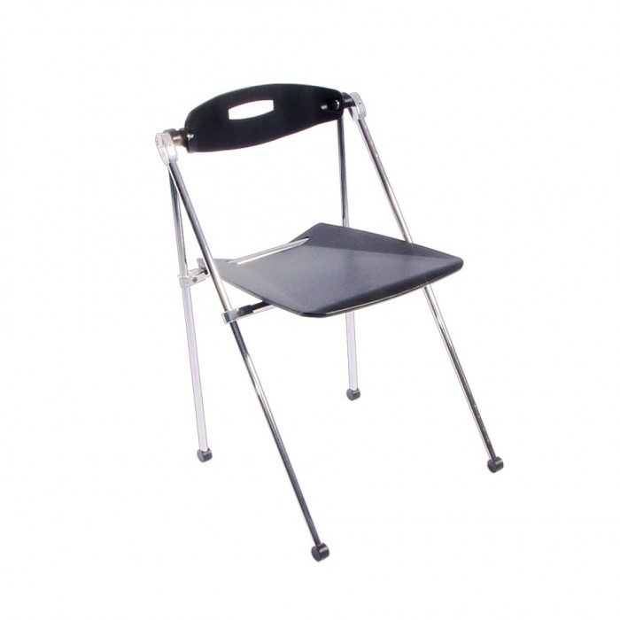 C1901 - Folding Chair - Overture - Black & Chrome