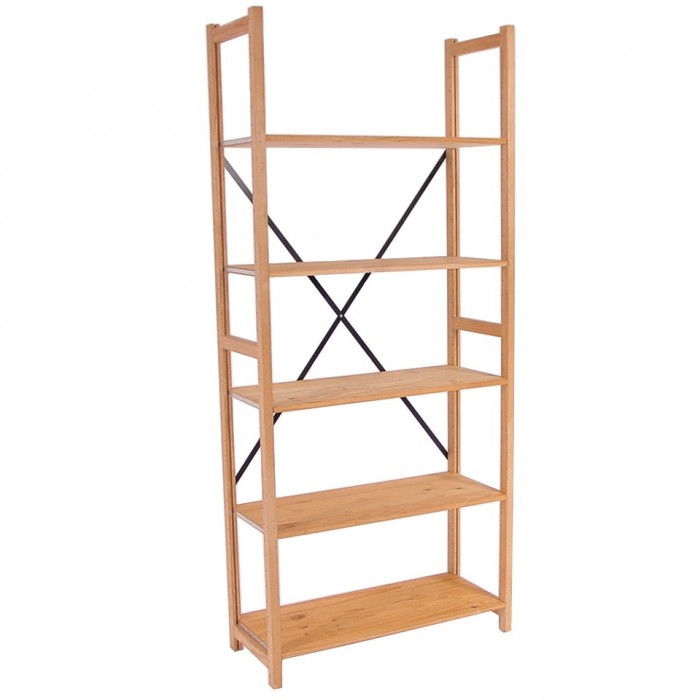 S2012 - Lundia Shelving - Pine - 380 x 900 x 2100h