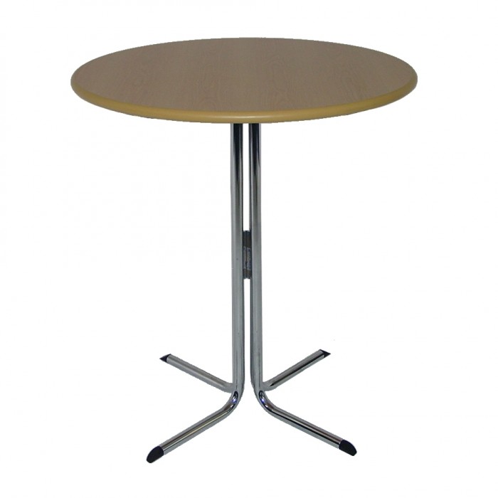 T1043 - Bar Leaner Table - Elite - Round - Tawa