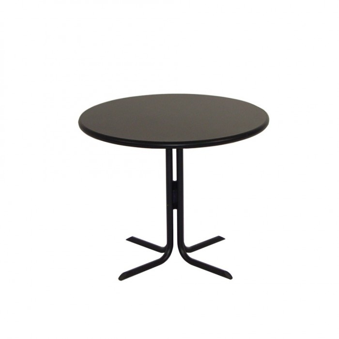 T4501 - Meeting Table - Elite - Black Top & Legs - 900dia