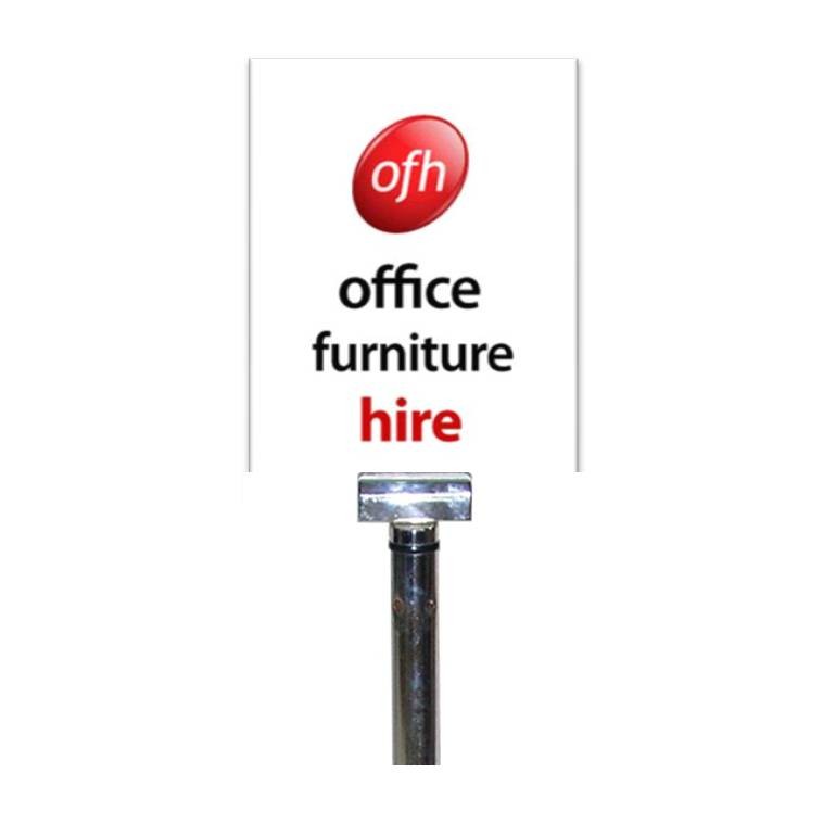 Sample signage using C8051 card holder