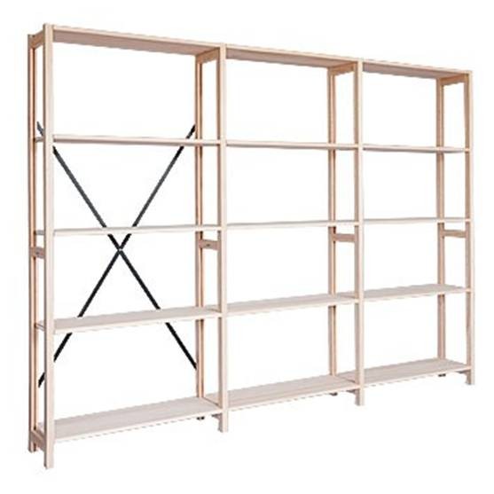 Lundia Shelving - Pine - multiple bays