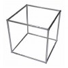 D5311 - Display Cube - QED - Single Tier - Alloy Frame - Glass Shelf