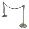 C8021 - Crowd Control - Stainless Steel Stanchion - Black Rope