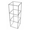 D5313 - Display Cube - QED - Three Tier - Alloy Frame - Glass Shelves