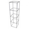 D5314 - Display Cube - QED - Four Tier - Alloy Frame - Glass Shelves