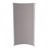 P4525 - Curved Partition Panel - Crystal grey - 1800h x 900w