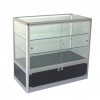 S3006 - Showcase Counter - Glass Top - Black Base - 1000x500x900h