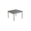 T2018 - Coffee Table - Aeon - Tinted Glass - white base - 600sq