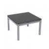 T2026 - Coffee Table - Aeon - Black Top & Chrome Base - 600sq