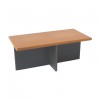 T2054 - Coffee Table - Kennedy - Tawa Veneer Top - Black Multifleck Base - 1200x600