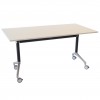 T3505 - Folding Table - Tilt n Fold - White - 1500x750