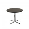 T4502 - Meeting Table - Elite - Black Top - Chrome Legs - 900dia