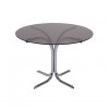 T4509 - Meeting Table - Italia - Glass Top - Chrome Base - 1050dia