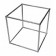 D5311 - Display Cube - QED - Single Tier - Alloy Frame - Glass Shelf