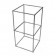 D5312 - Display Cube - QED - Two Tier - Alloy Frame - Glass Shelves