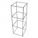 D5313 - Display Cube - QED - Three Tier - Alloy Frame - Glass Shelves