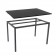 T1511 - Canteen Table - Black Top. Silver Legs