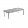 T2035 - Coffee Table - Aeon - Clear Glass - White Base - 1200 x 600