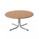 T2065 - Coffee Table - Elite - Tawa Top - Chrome Base - 900dia